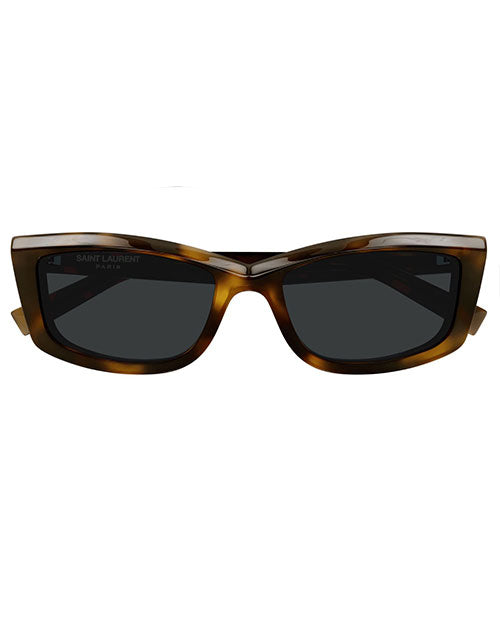 SAINT LAURENT | SL Logo Woman Sunglasses | HAVANA