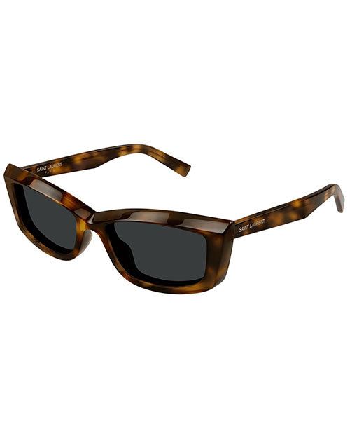 SAINT LAURENT | SL Logo Woman Sunglasses | HAVANA