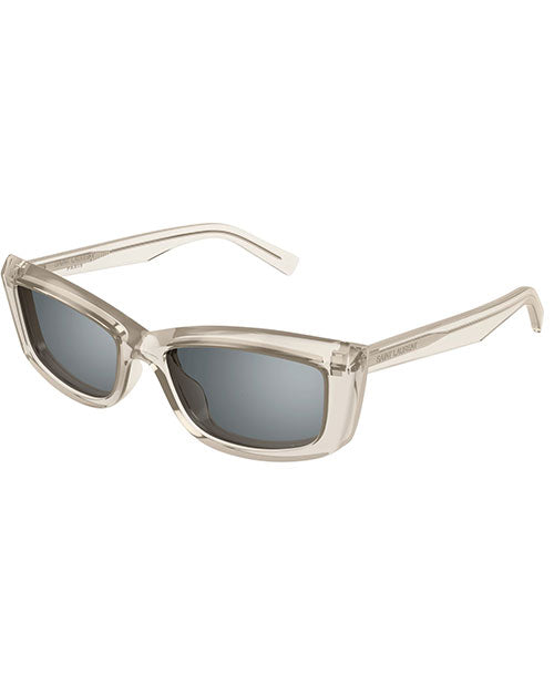 SAINT LAURENT | SL Logo Woman Sunglasses | Beige