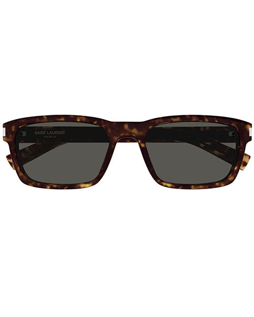 SAINT LAURENT | Corner Angle Man Sunglasses| Havana