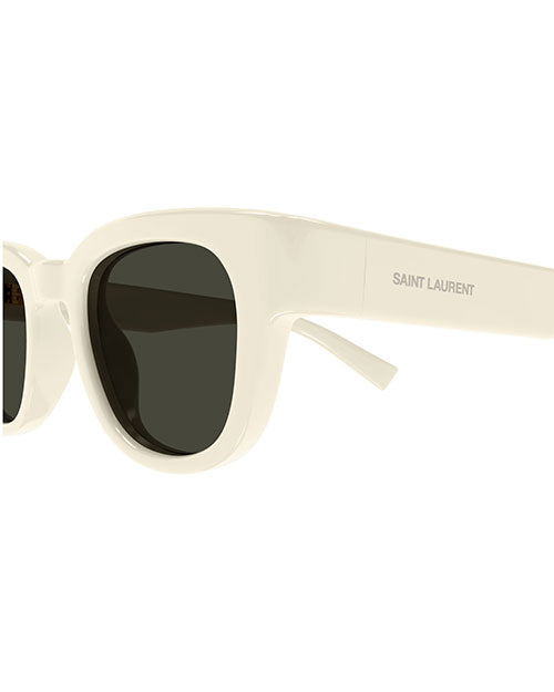 SAINT LAURENT | SL Logo Unisex Sunglasses | White