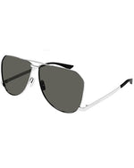 SAINT LAURENT | SL Logo Man Sunglasses | Silver