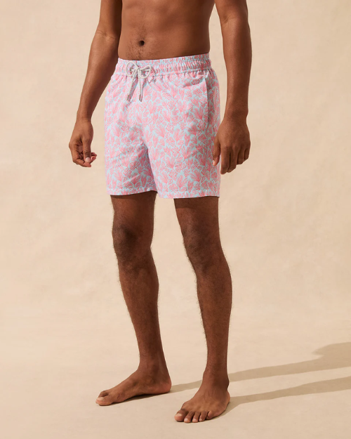 LOVE BRAND & CO | Men's Staniel Swim Shorts | Crazy Coral