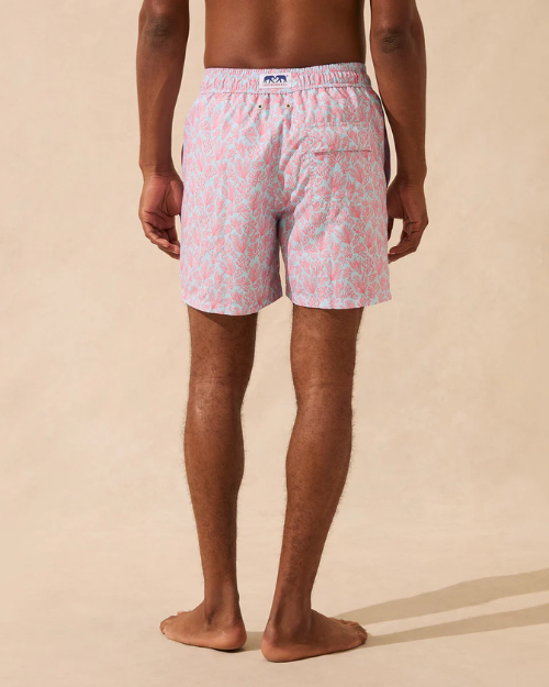 LOVE BRAND & CO | Men's Staniel Swim Shorts | Crazy Coral