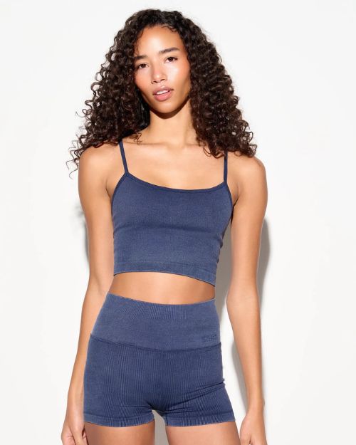 SPIRITUAL GANGSTER | Sun Bleached Exhale Tank | Indigo