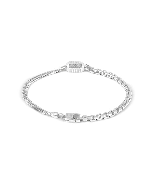 TATEOSSIAN | Hexade Box Chain Bracelet | Silver