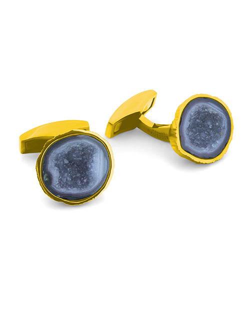 TATEOSSIAN | Geode Cufflinks | Blue