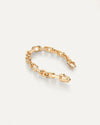 Gold chain bracelet with JB initials on the clasp 