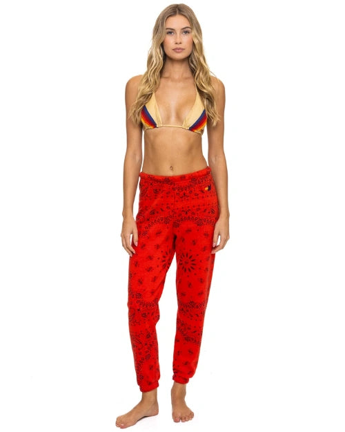 AVIATOR NATION | Bandana Sweatpants | Red