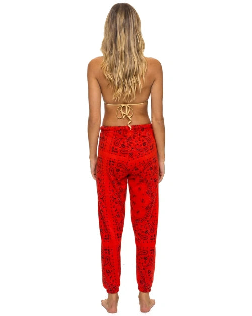 AVIATOR NATION | Bandana Sweatpants | Red