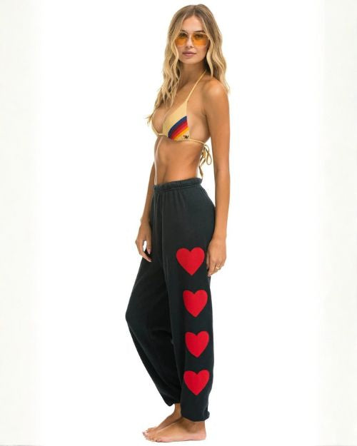 AVIATOR NATION | Heart Stitch-Sweatpant | Charcoal