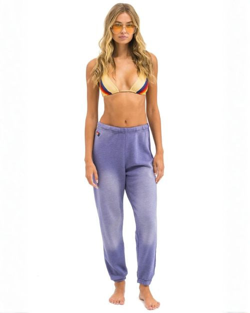 AVIATOR NATION | 5 Stripe  Sweatpant | Faded Grape