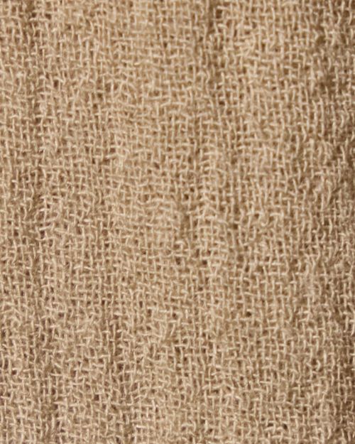 Close-up of a wool blend fabric featuring a textured weave pattern.