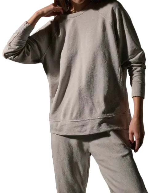 Vintage French Terry relaxed sweatshirt, made from soft organic cotton for a cozy and stylish look.