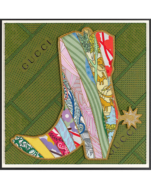 STEPHEN WILSON STUDIO | Gucci Painted Kinky Boot | 12x12