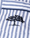 THE POST OAK | Men's French Ticking Twill Pajamas | Navy