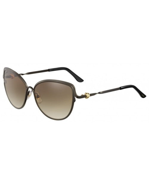 Cartier Black and Brown Women's Sunglasses. 