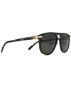 Side view of Cartier Black Buffalo Horn Men's Sunglasses.