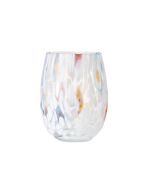 White Gala Tumbler in front of white background.