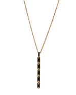 Suzanne Kalan Inlay Large Bar Necklace in front of white background.