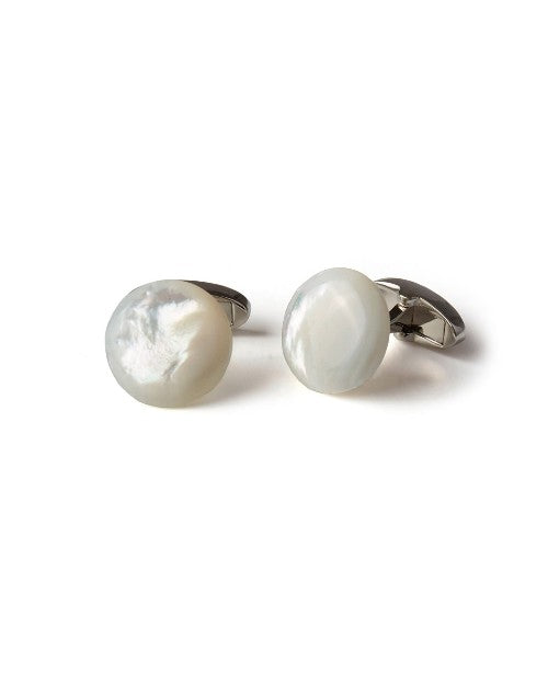 STENSTROMS | Mother of Pearl Cuff Links |  White