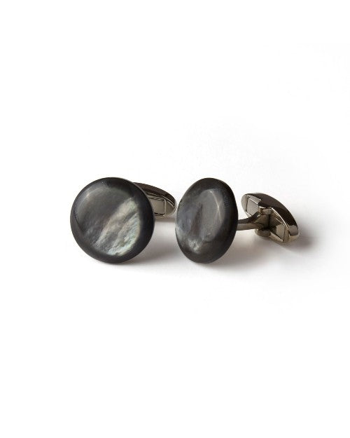 STENSTROMS | Mother of Pearl Cuff Links | Grey