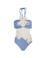 Emily One-Piece Swimsuit in blue.