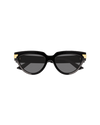 Front view of Unapologetic Woman Sunglasses in front of white background.