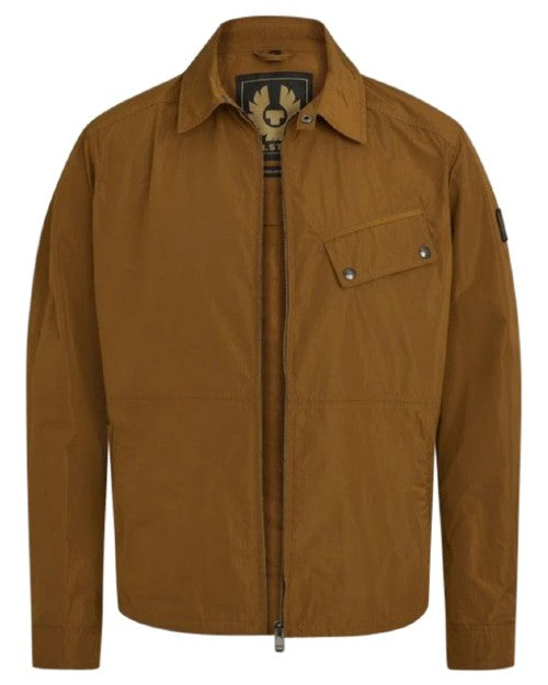 Brown Camber Jacket from Belstaff in front of white background. 