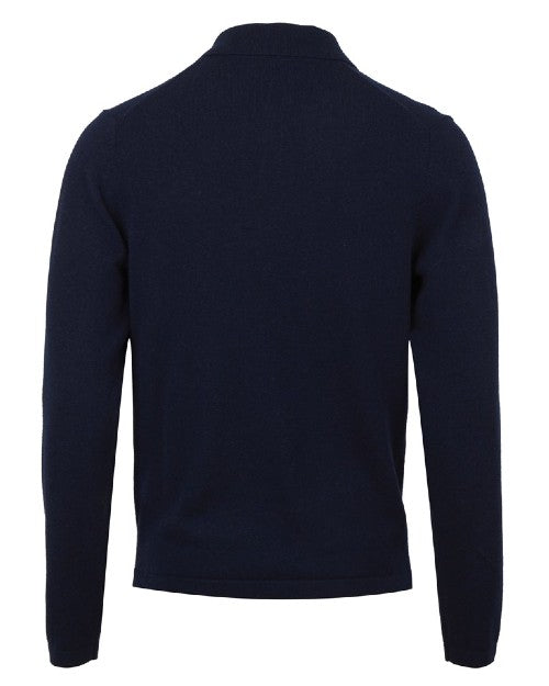 STENSTROMS | Cashmere Polo Shirt | Navy