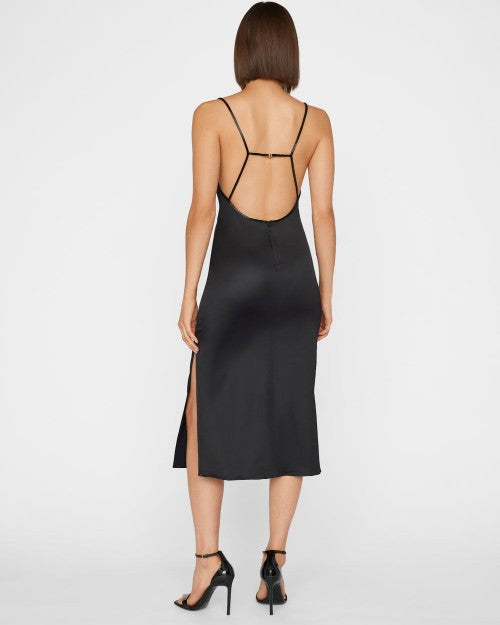 Back of Beaded Strap Slip Dress.