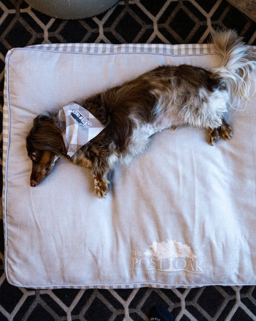 THE POST OAK | Pet Bed with Linen Cover
