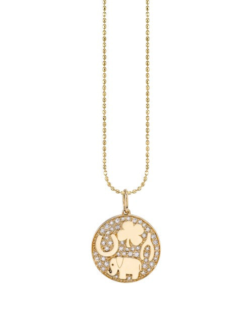 SYDNEY EVAN | Luck Tableau Medallion Necklace